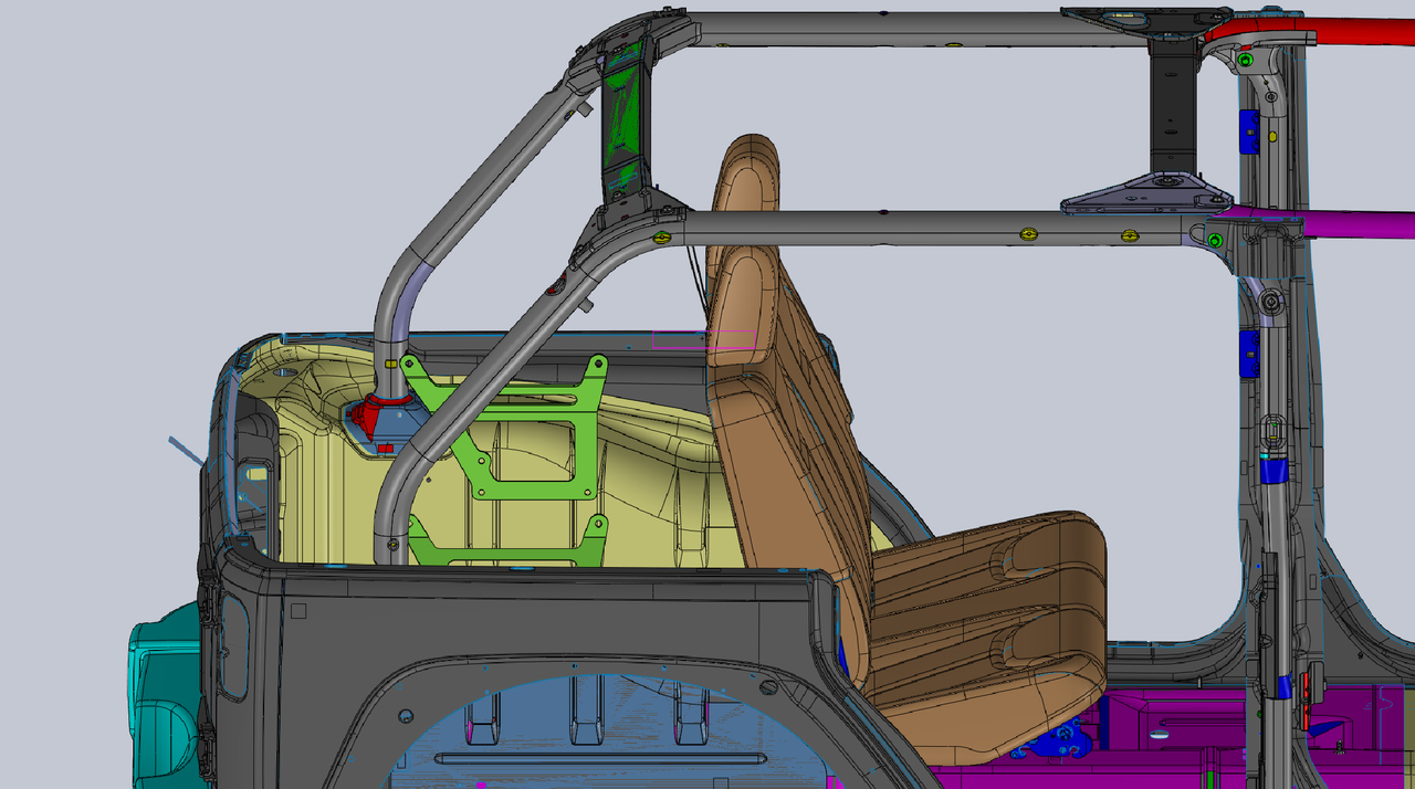 GenRight Cargo Rack Mounts (JKU, JK, TJ & LJ) | GenRight Jeep Parts