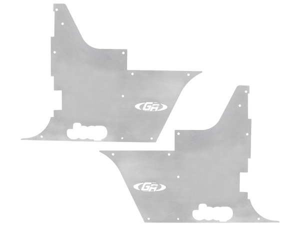 TJ/LJ Flak-Jacket Tub Panel Guards - Aluminum | GenRight Jeep Parts