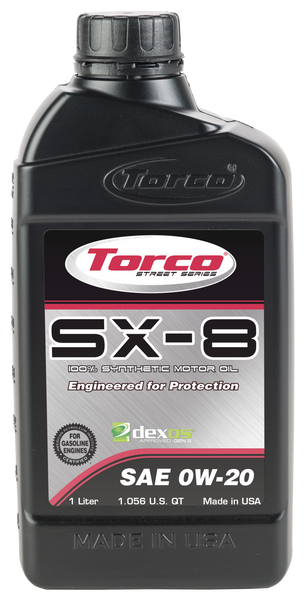 Torco SX-8 0W-20 Synthetic Engine Oil | GenRight Jeep Parts