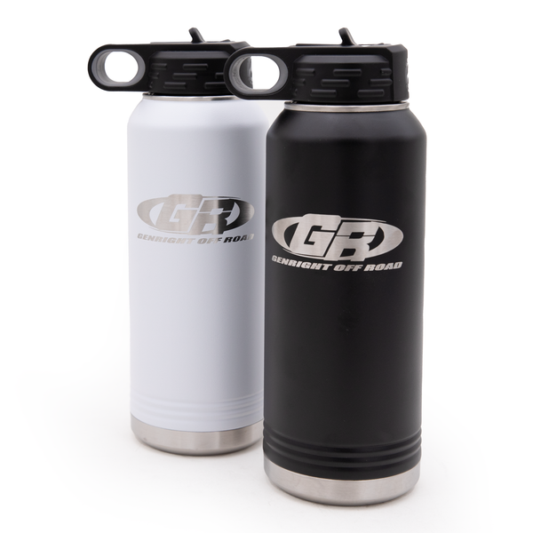 32 oz Laser Engraved Hydro Water Bottle - Black — Boots Bar and Grill