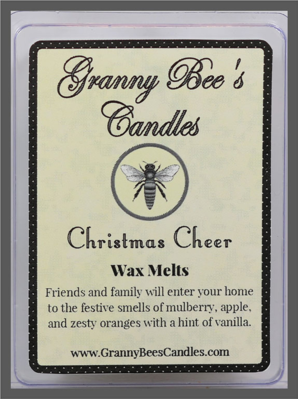 Christmas Cheer Wax Melts - Granny Bee's Candles