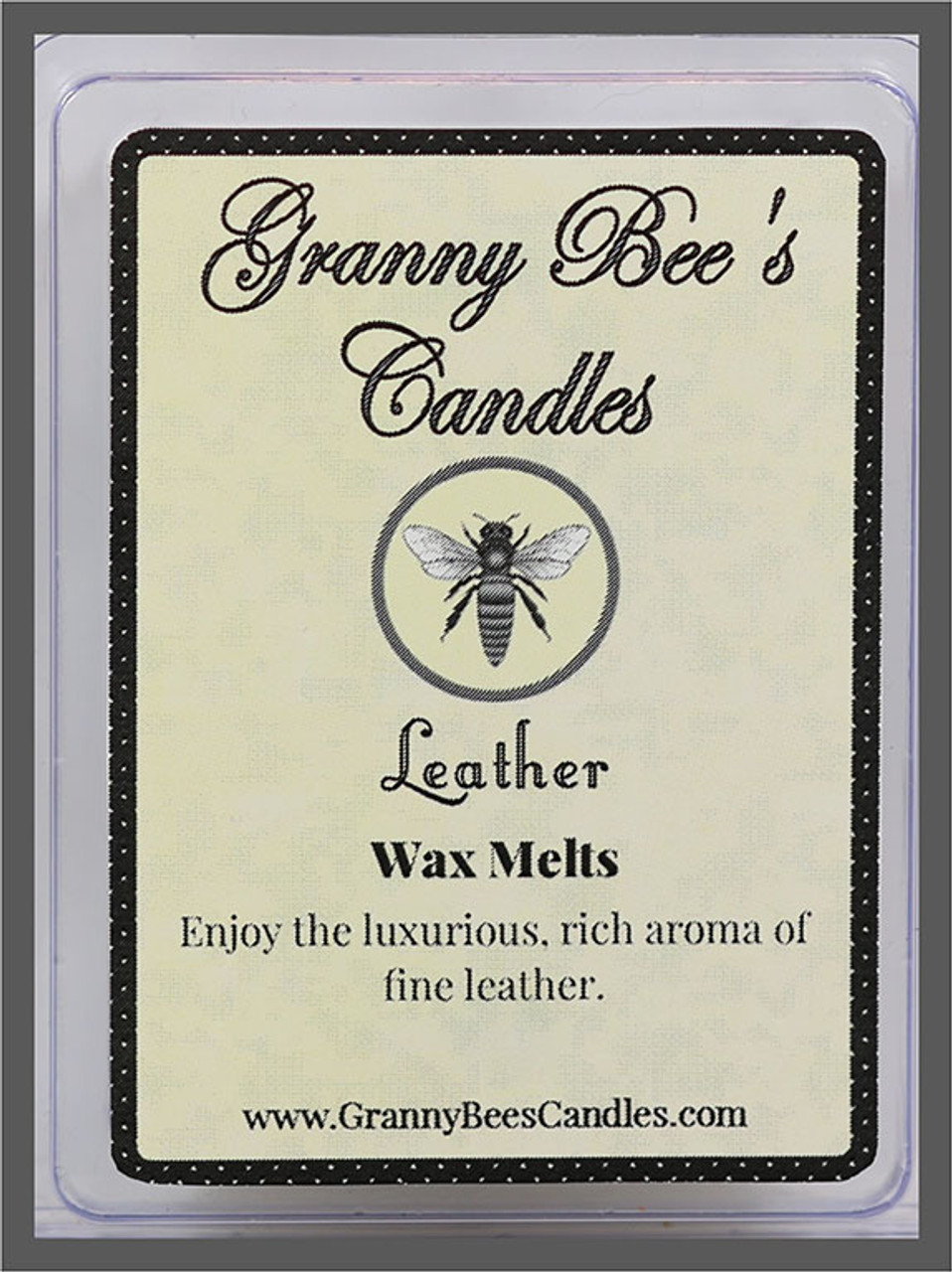 Leather Wax Melts - Granny Bee's Candles