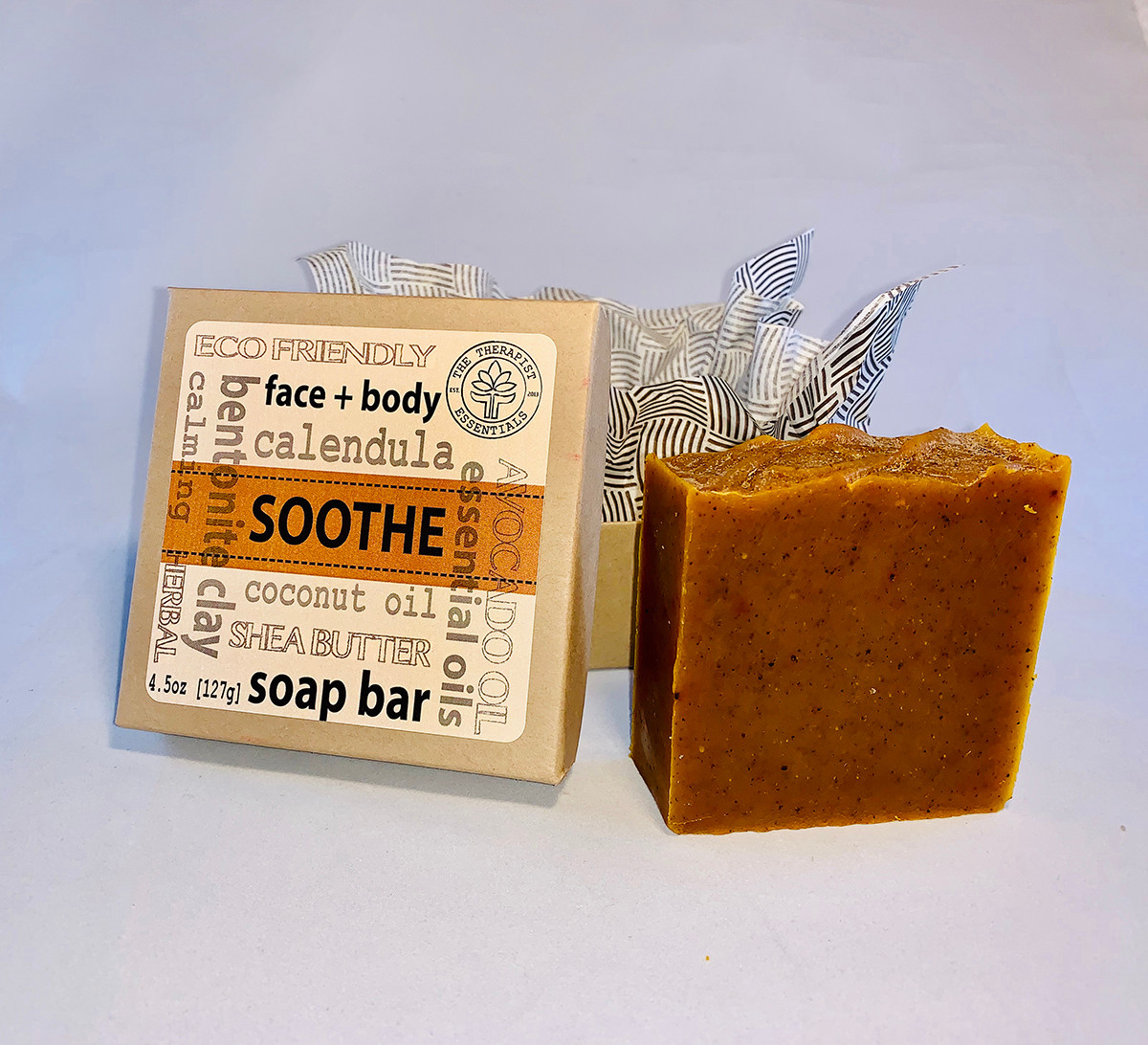 Soothing Calendula Bentonite Clay Aromatherapy Herbal Soap
