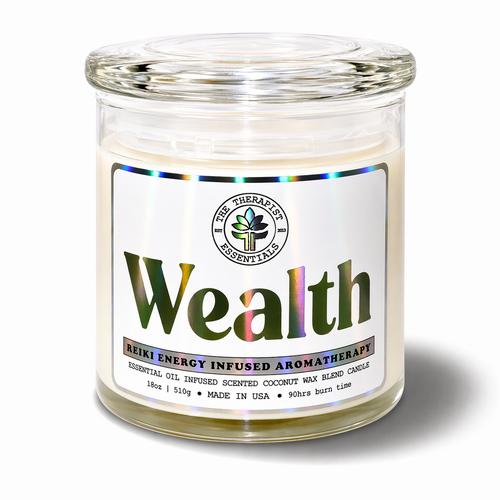 WEALTH - REIKI ENERGY INFUSED Intention Candle 