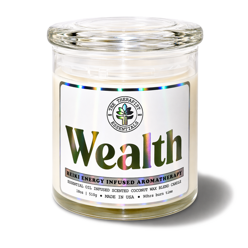 WEALTH - REIKI ENERGY INFUSED Intention Candle 