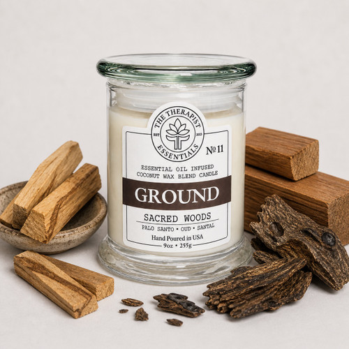 No. 11 GROUND - Sacred Woods Vegan Coconut Soy Candle  