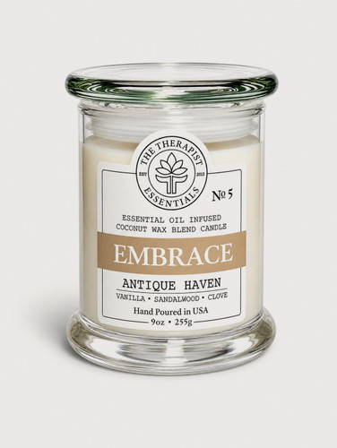 No. 05 EMBRACE  - Antique Haven Vegan Coconut Soy Candle 
