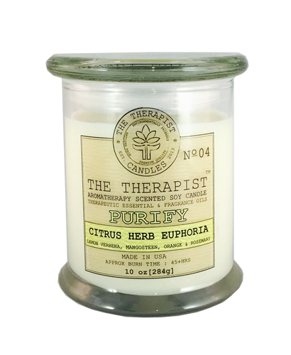 No. 04 Purify Citrus-Herb Euphoria Aromatherapy Vegan Soy Candle 