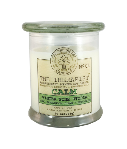 pine, holiday, Christmas, soy candle, candle the therapist, essential oils 