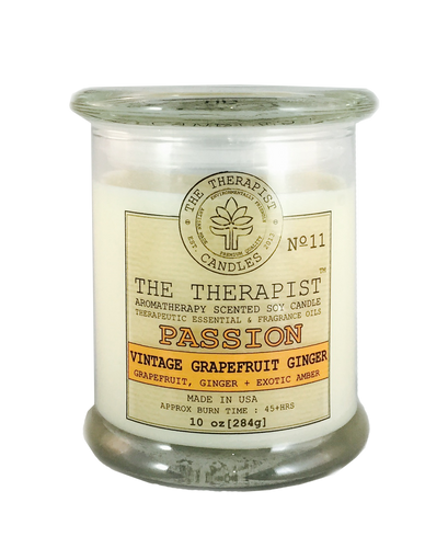 grapefruit ginger soy candle, scented candle, essential oil scented candle, premium fragrance candle 