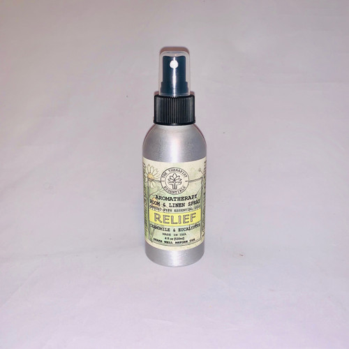 RELIEF - CHAMOMILE & EUCALYPTUS Aromatherapy Essential Oil Infused Room & Linen Spray