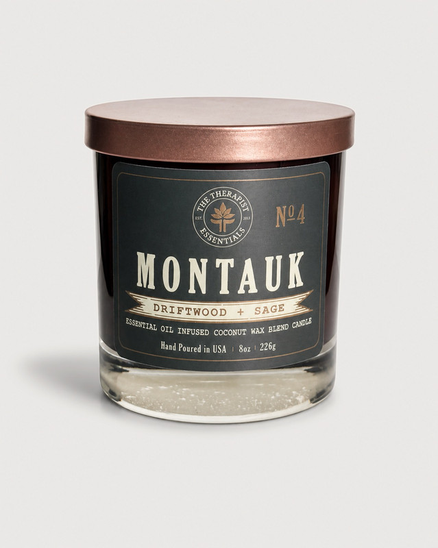 No. 4 - MONTAUK         Driftwood + Sage Soy Candle    