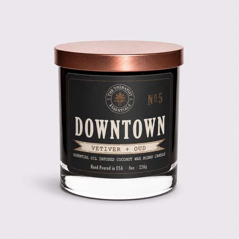  No. 5 - DOWNTOWN         Vetiver + Oud Soy Candle        