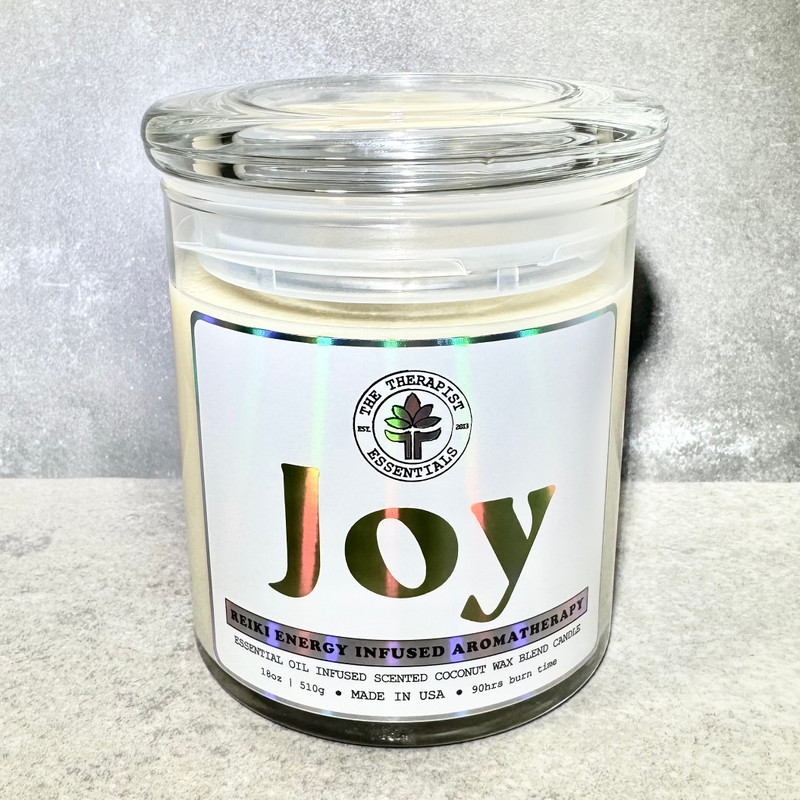 JOY - REIKI ENERGY INFUSED Intention Candle  JOY - REIKI ENERGY INFUSED Intention Candle
