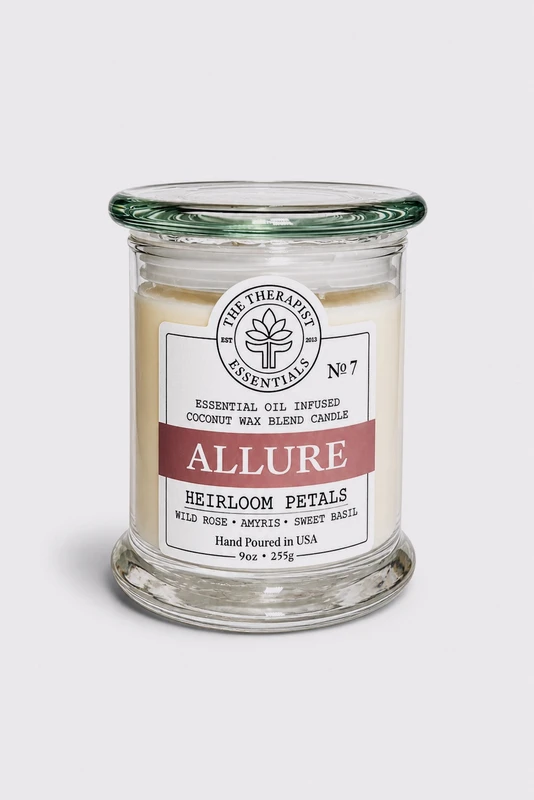 No. 07 ALLURE - Heirloom Petals  Vegan Coconut Soy Candle
