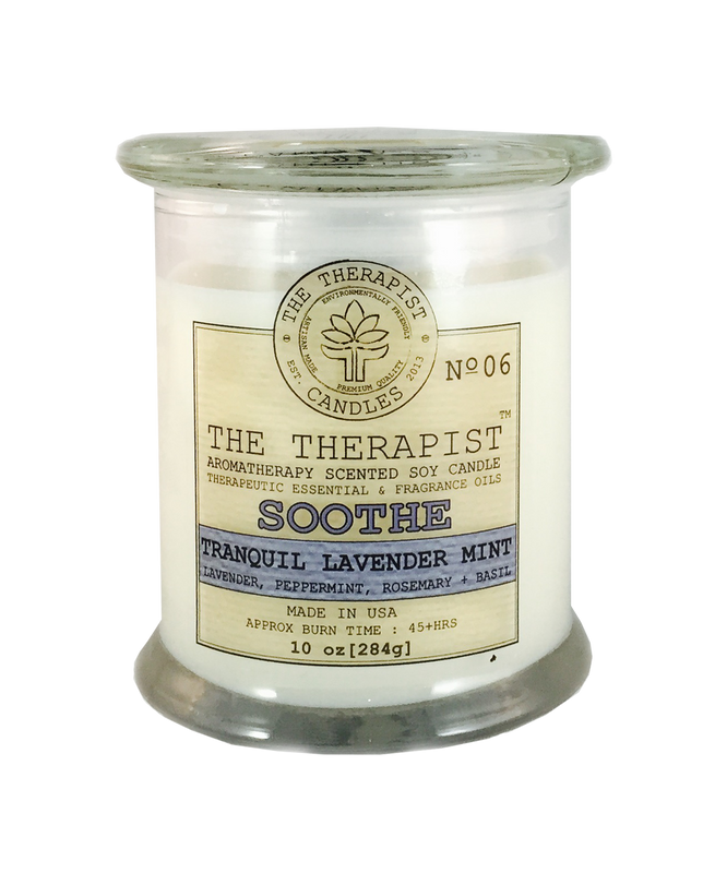 No. 06 Relax Tranquil Lavender Mint Aromatherapy Vegan Soy Candle