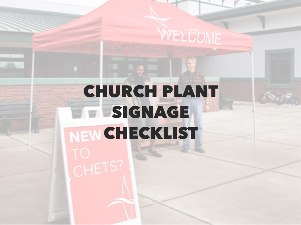 ​8-Point Church Plant Signage Checklist