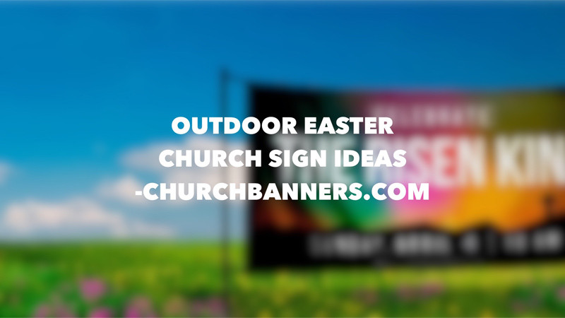 Outdoor Easter Church Sign Ideas