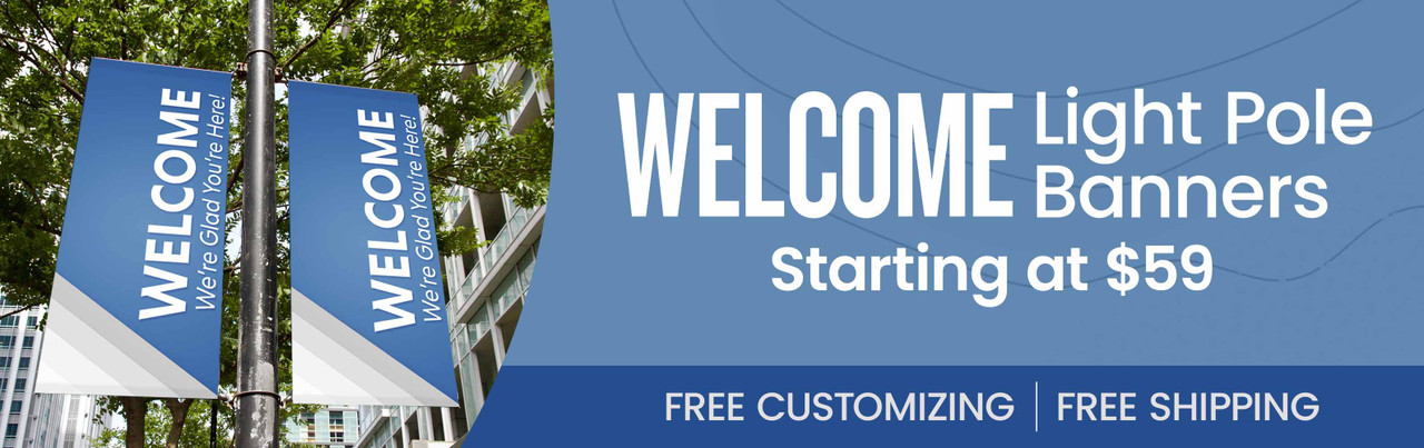 Easter Light Pole Banners