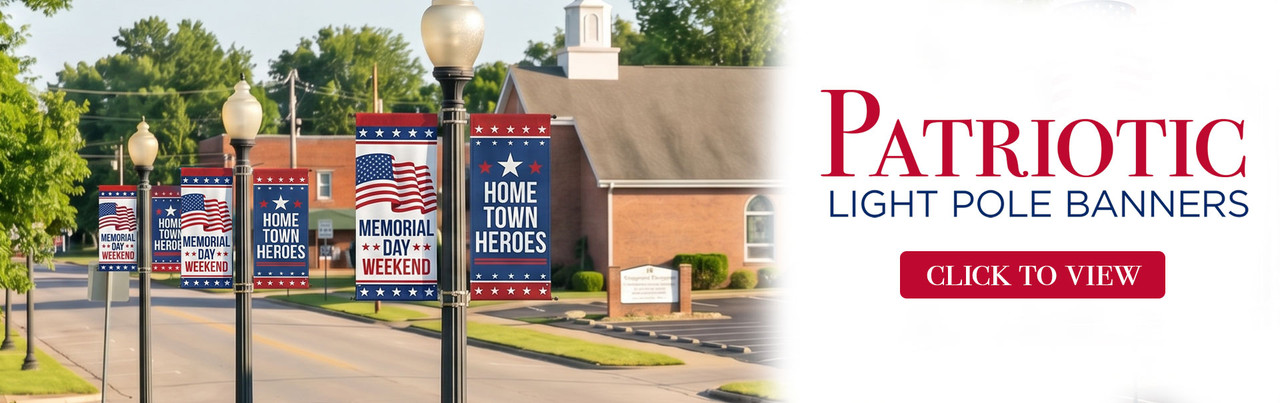 Patriotic Pole Banners