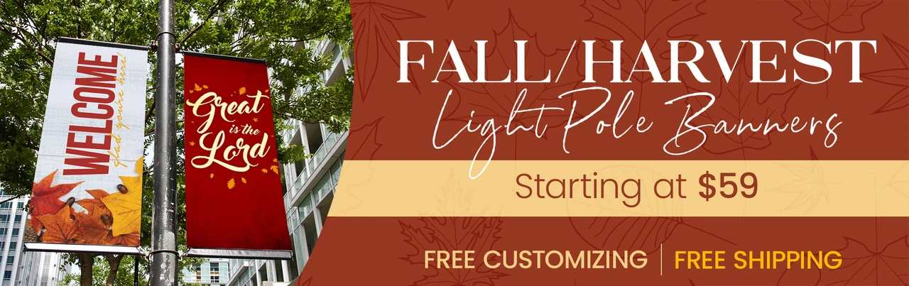 Fall Light Pole Banner