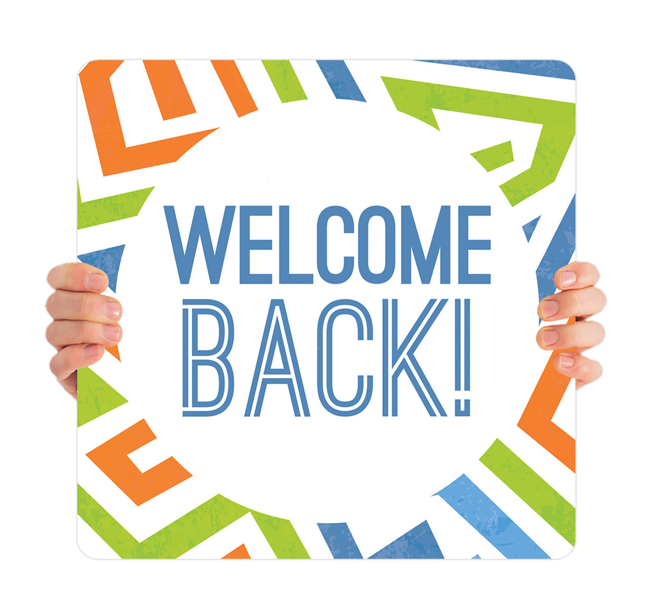 welcome-back-handheld-sign-hhk020-churchbanners-com for Free Welcome Back Sign Printable Welcome Back - Handheld Sign - HHK020 - ChurchBanners.com for Free Welcome Back Sign Printable