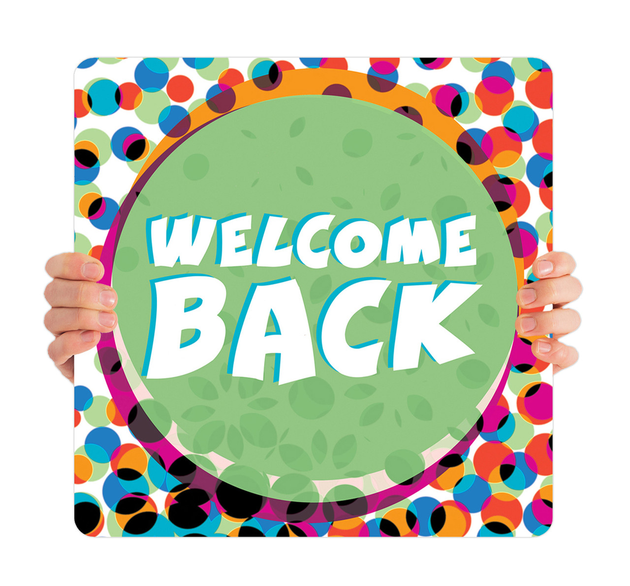 Welcome Back - Handheld Sign - HHK029 - ChurchBanners.com