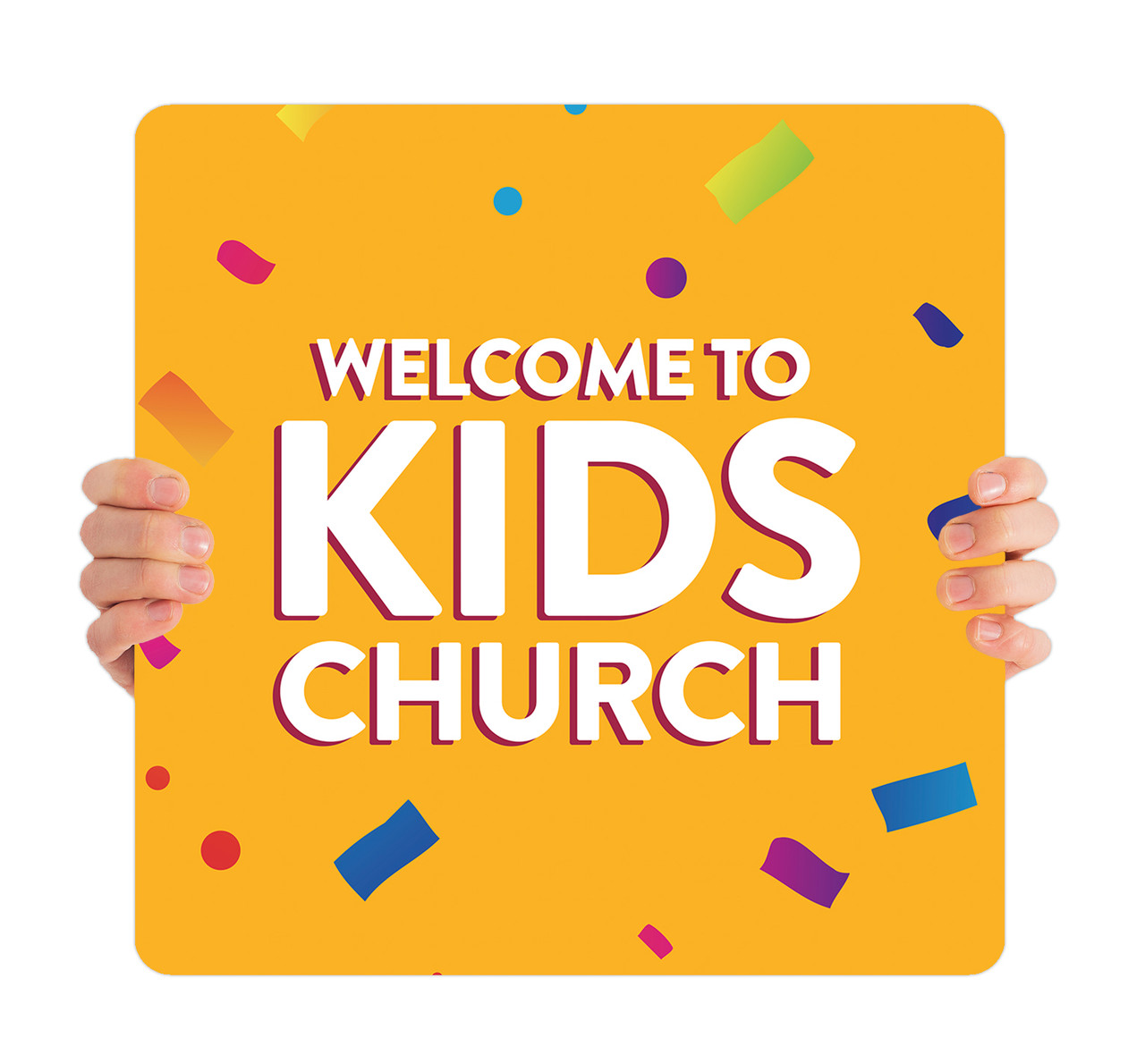 Kids Church - Handheld Sign - HHK012 - ChurchBanners.com