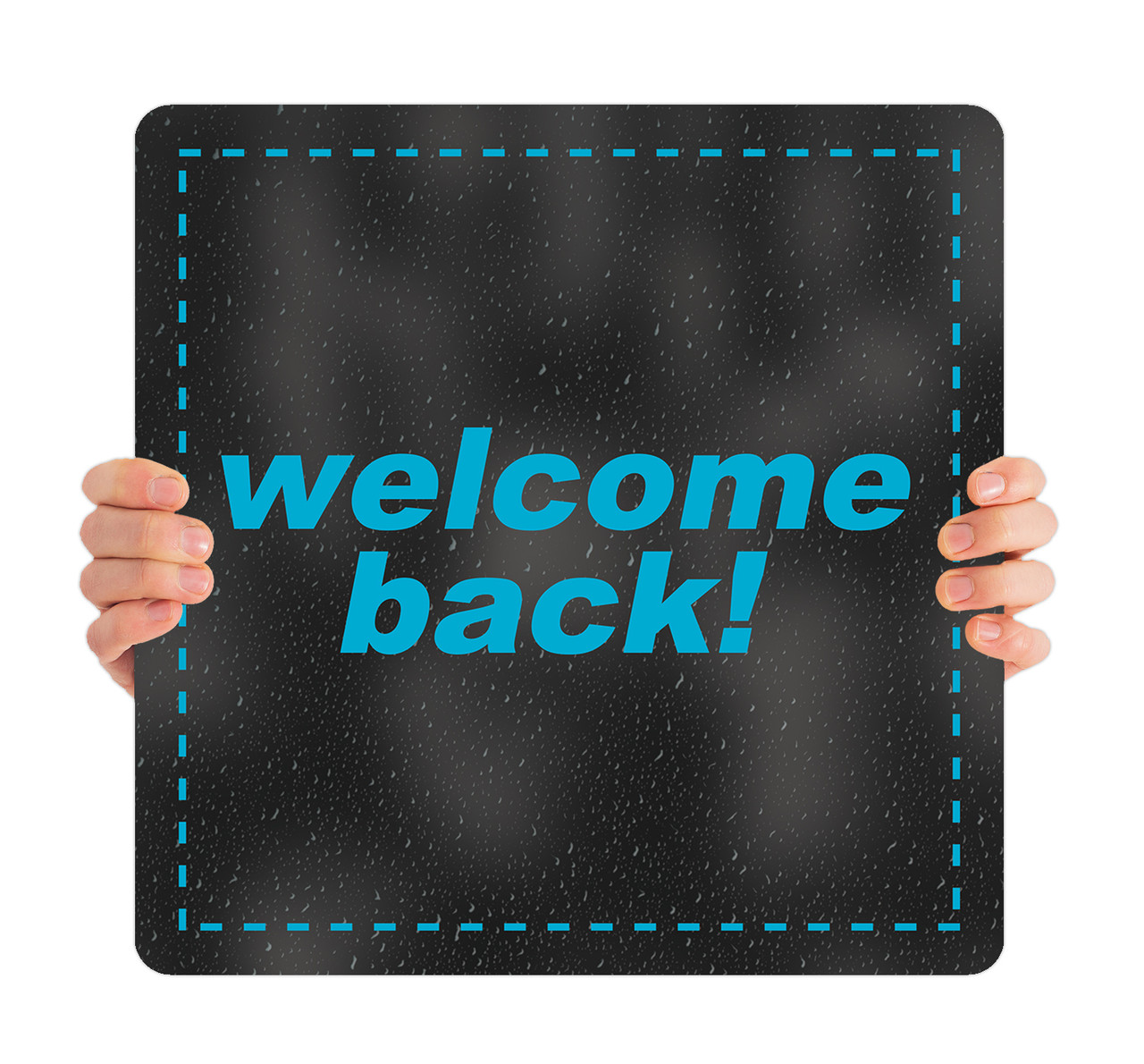 Welcome Back - Handheld Sign - HHR009 - ChurchBanners.com