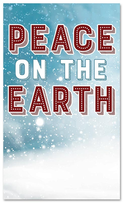 CB172 Peace on Earth xw - ChurchBanners.com
