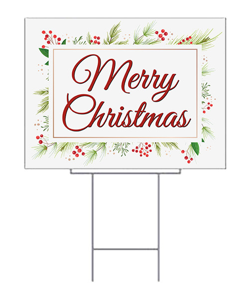 merry christmas signage printable