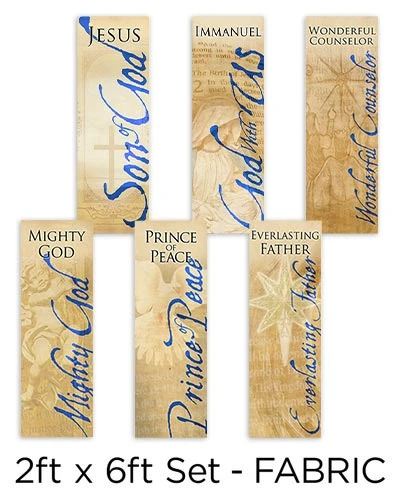 BT-NOC All 6 Banner Set FABRIC - ChurchBanners.com