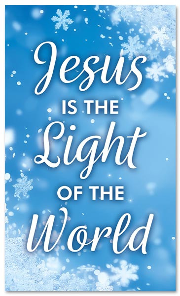 WNTR093 Jesus Light of the World xw - ChurchBanners.com