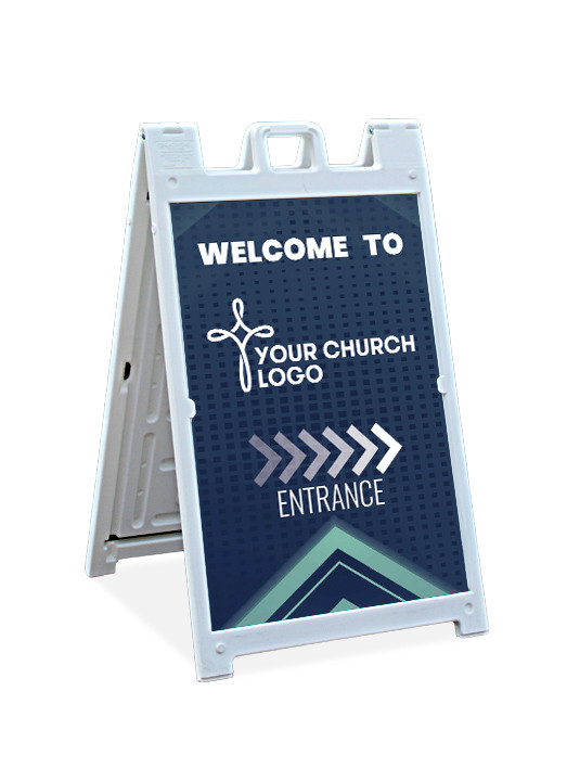 Welcome - Sandwich Sign - Style 18 - ChurchBanners.com