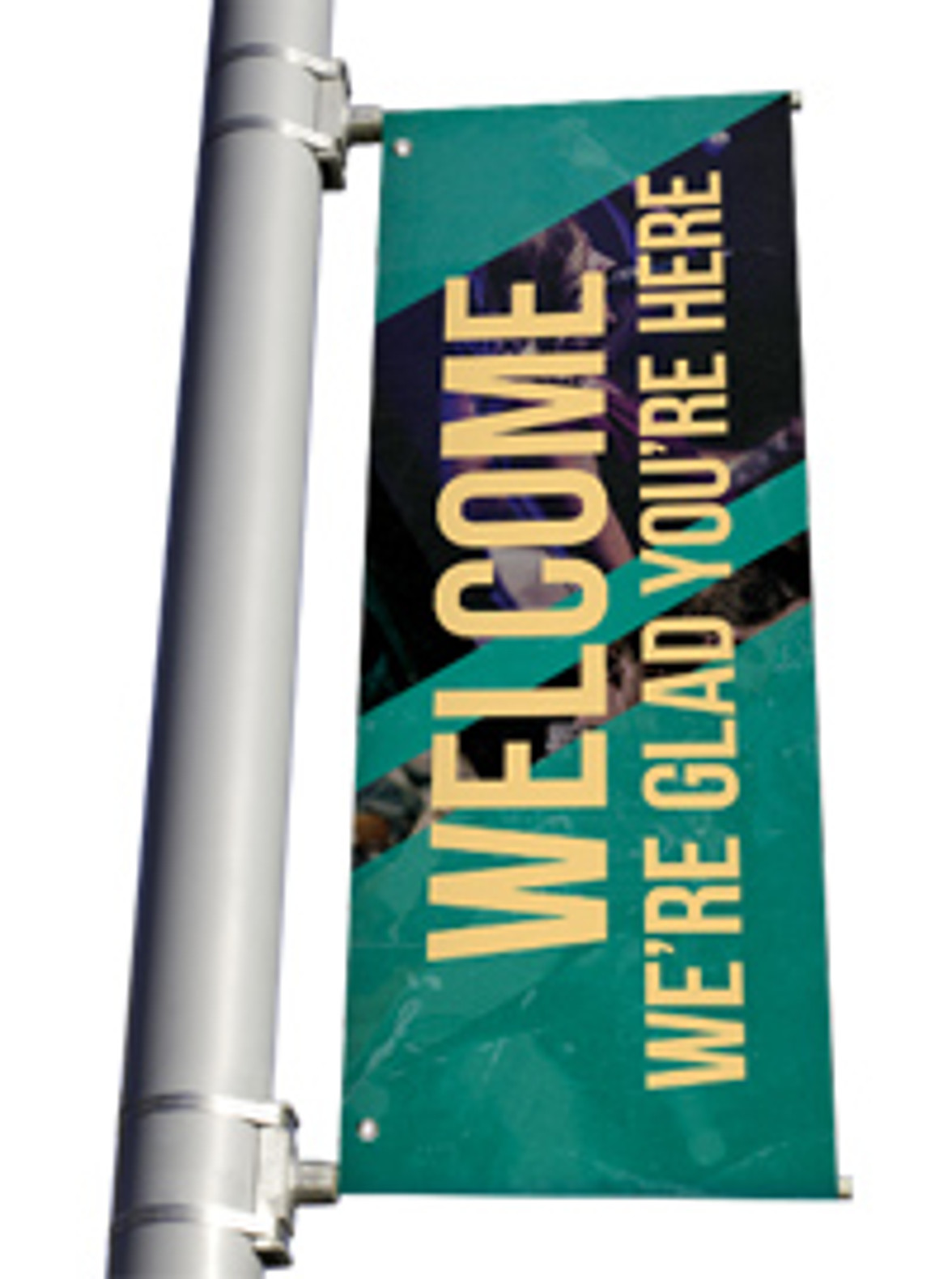 Welcome - Light Pole Banner - Style 23