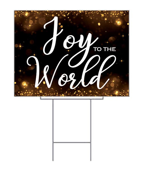 Joy to the World Christmas Yard Sign 50