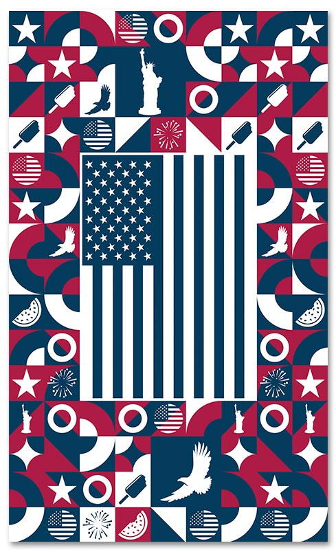 PT015 American Flag - ChurchBanners.com