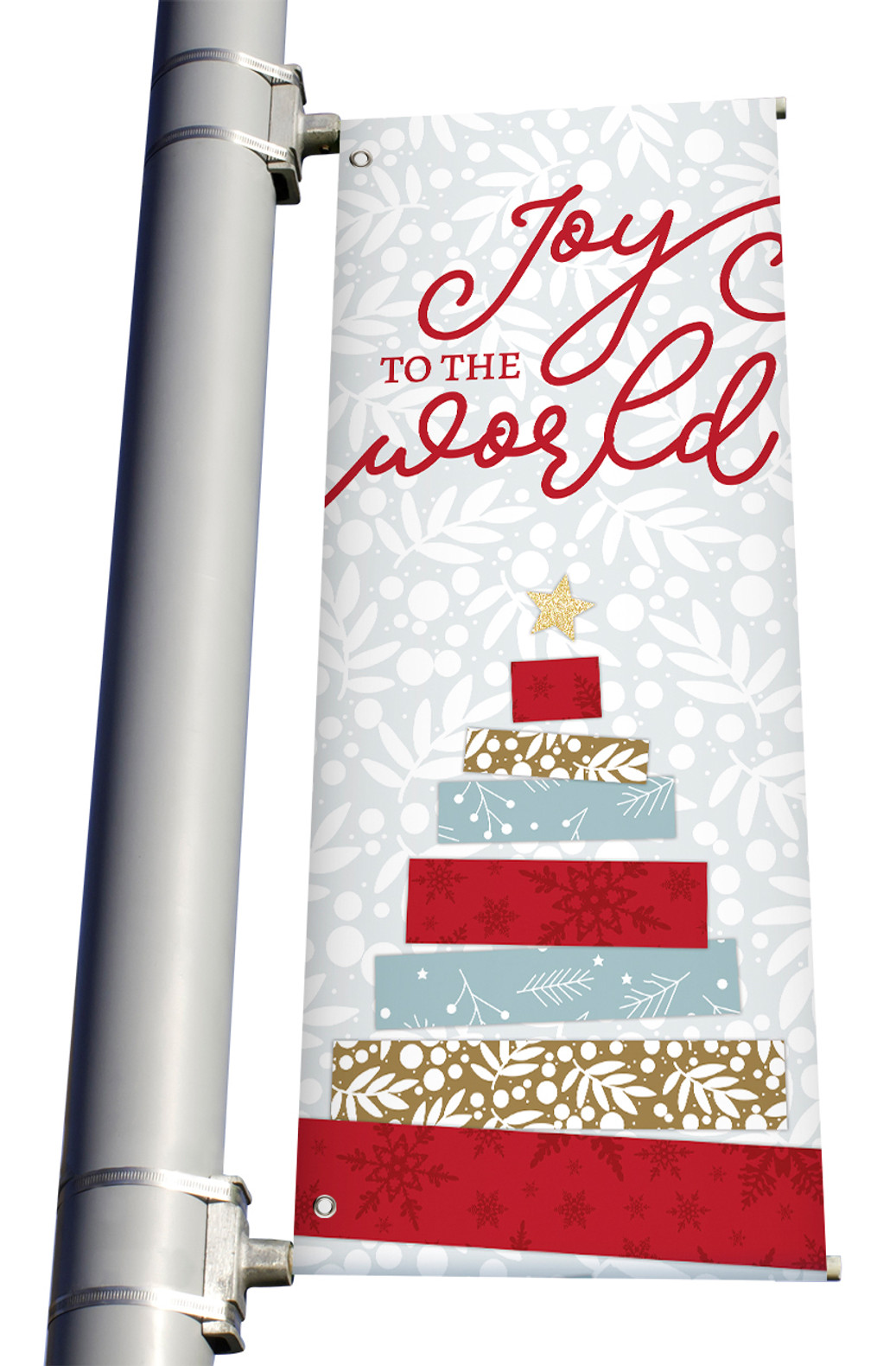 Joy to the World Light Pole Banner CB060