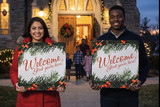 Christmas Eve Greeters: Handheld Welcome Signs for Church