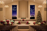 Christmas Banners for the Sanctuary: Nativity Sets, Sizes and Hanging Tips
