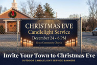 Invite Your Town to Christmas Eve: Outdoor Banners for Your Candlelight Service