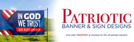 Patriotic Banners and American Flag Banners for Churches, Schools, and Community Events