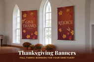 Thanksgiving Banners for Church: Fall Fabric Banner Ideas for Your Sanctuary