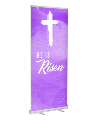 happy easter religious banner