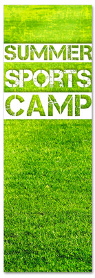 Children's ministry banner summer field sports camp