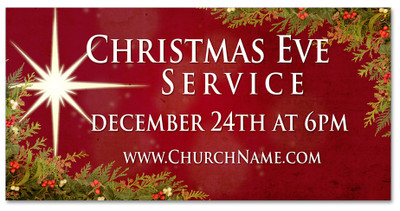 Outdoor Church Christmas Banners | Vinyl or Fabric | ChurchBanners.com