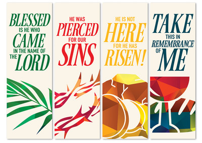 easter banner collages for churches