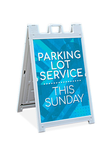 Parking Lot Service - Sandwich Sign - Blue