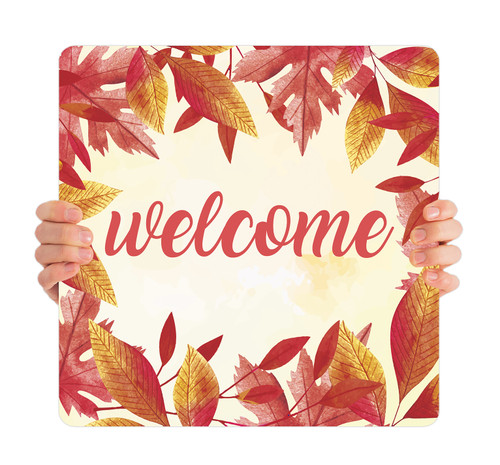 Welcome - Handheld Sign - FHH039 - ChurchBanners.com