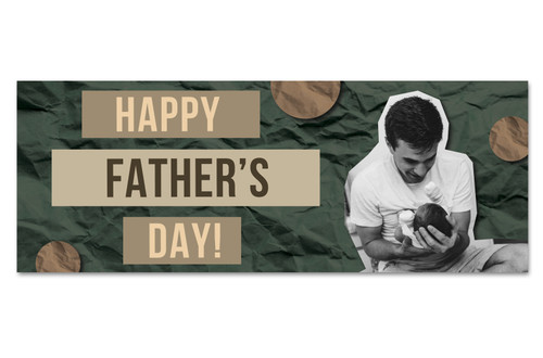 Happy Father's Day - Outdoor Vinyl Banner - FD006